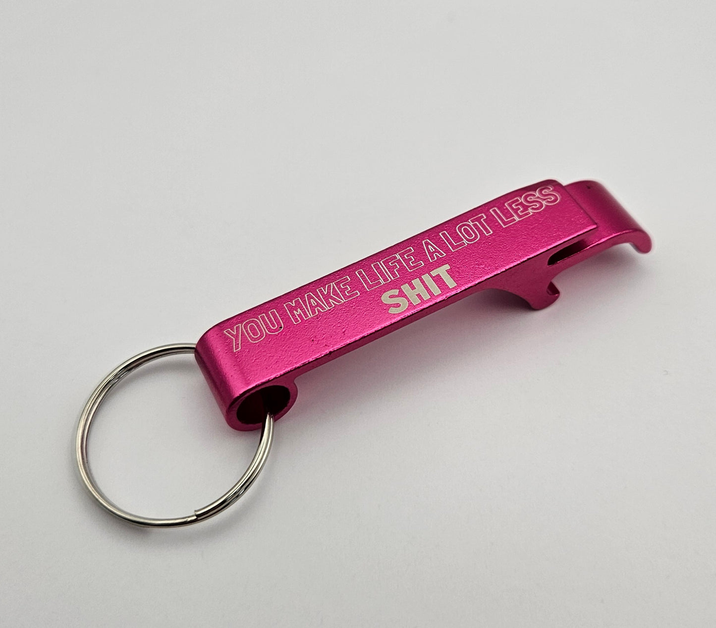 Sweary Keyring Bottle Opener - Life less shit