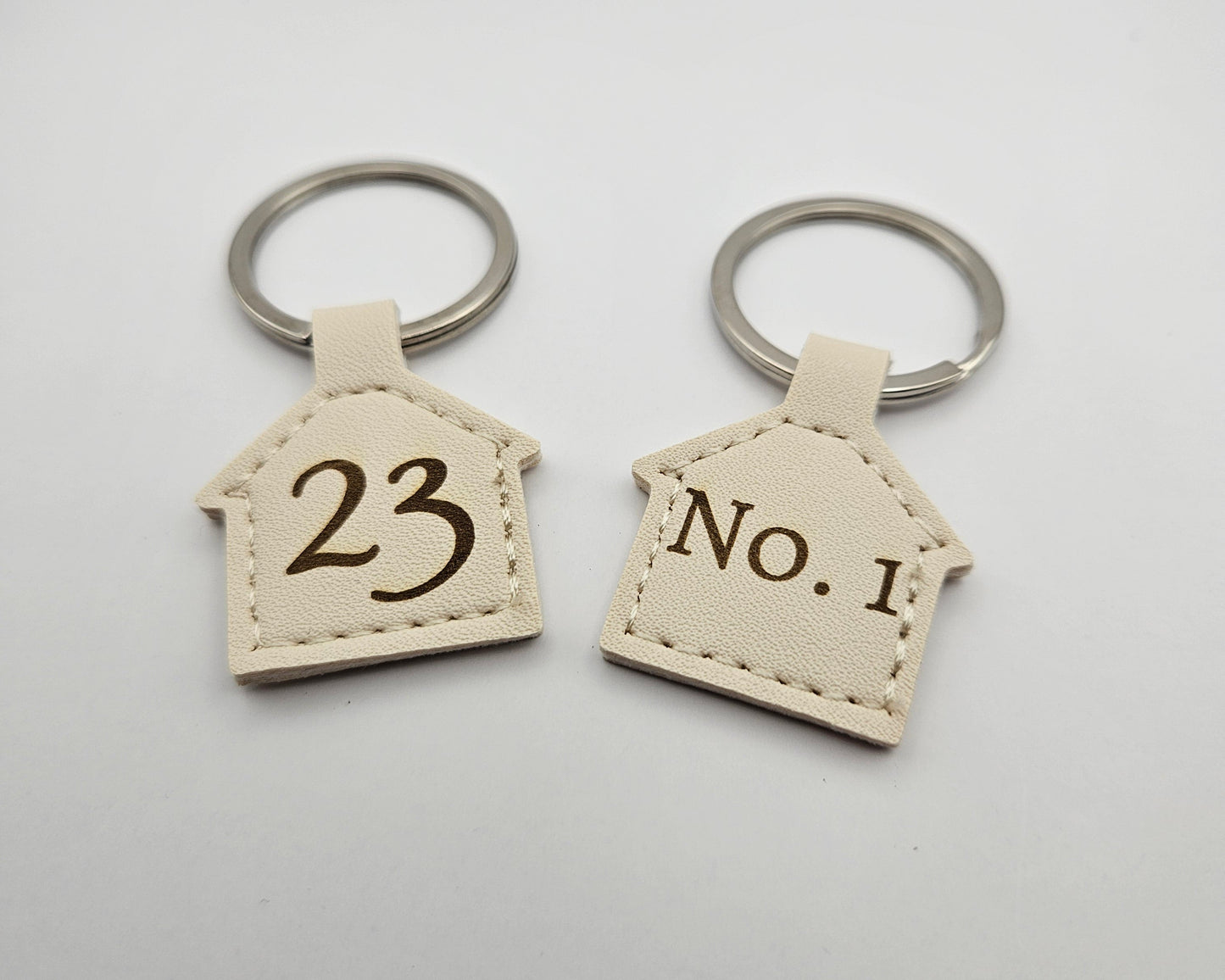 Create Your Own - Cream House Keyring