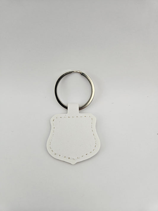 Create Your Own - White Badge Keyring