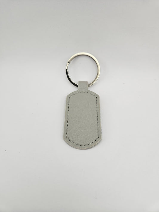 Create Your Own - Grey Tag Keyring