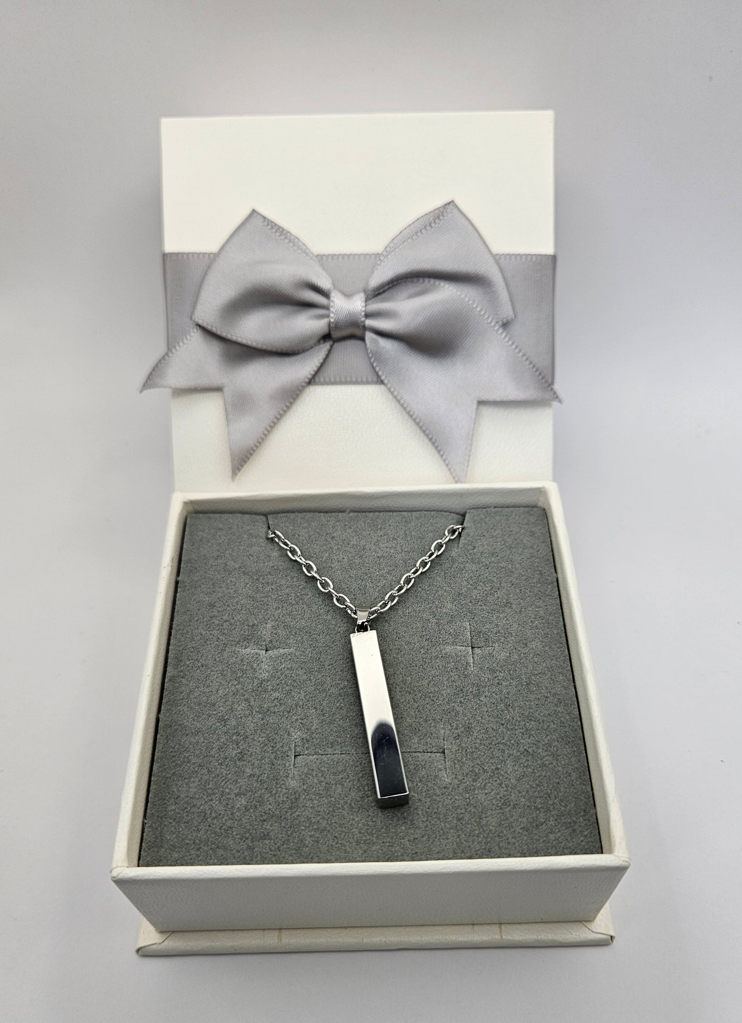 Solid Bar Pendant Necklace