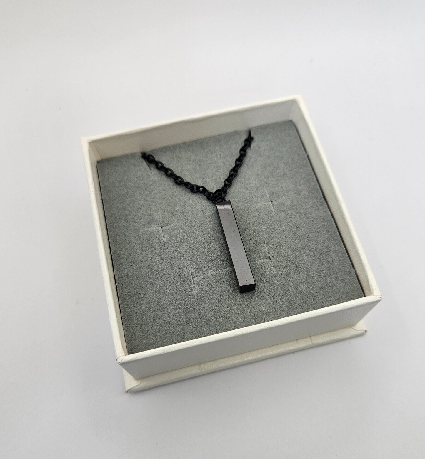 Solid Bar Pendant Necklace