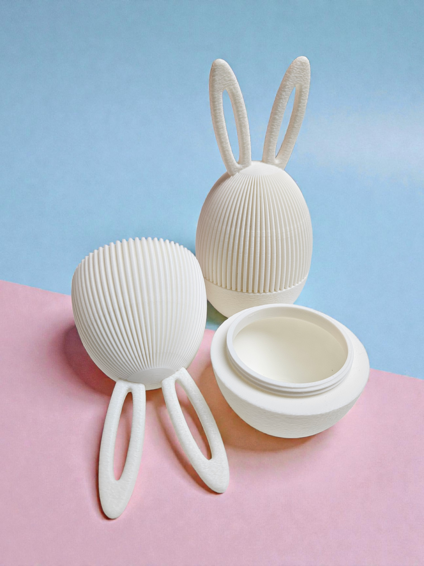 3D Printed Small Bunny Egg includes a Chocolate Egg
