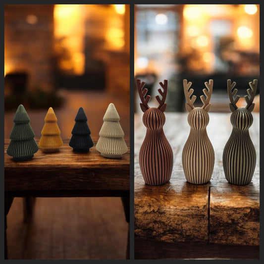 Christmas Ornaments (Tree / Reindeer / Snowman)