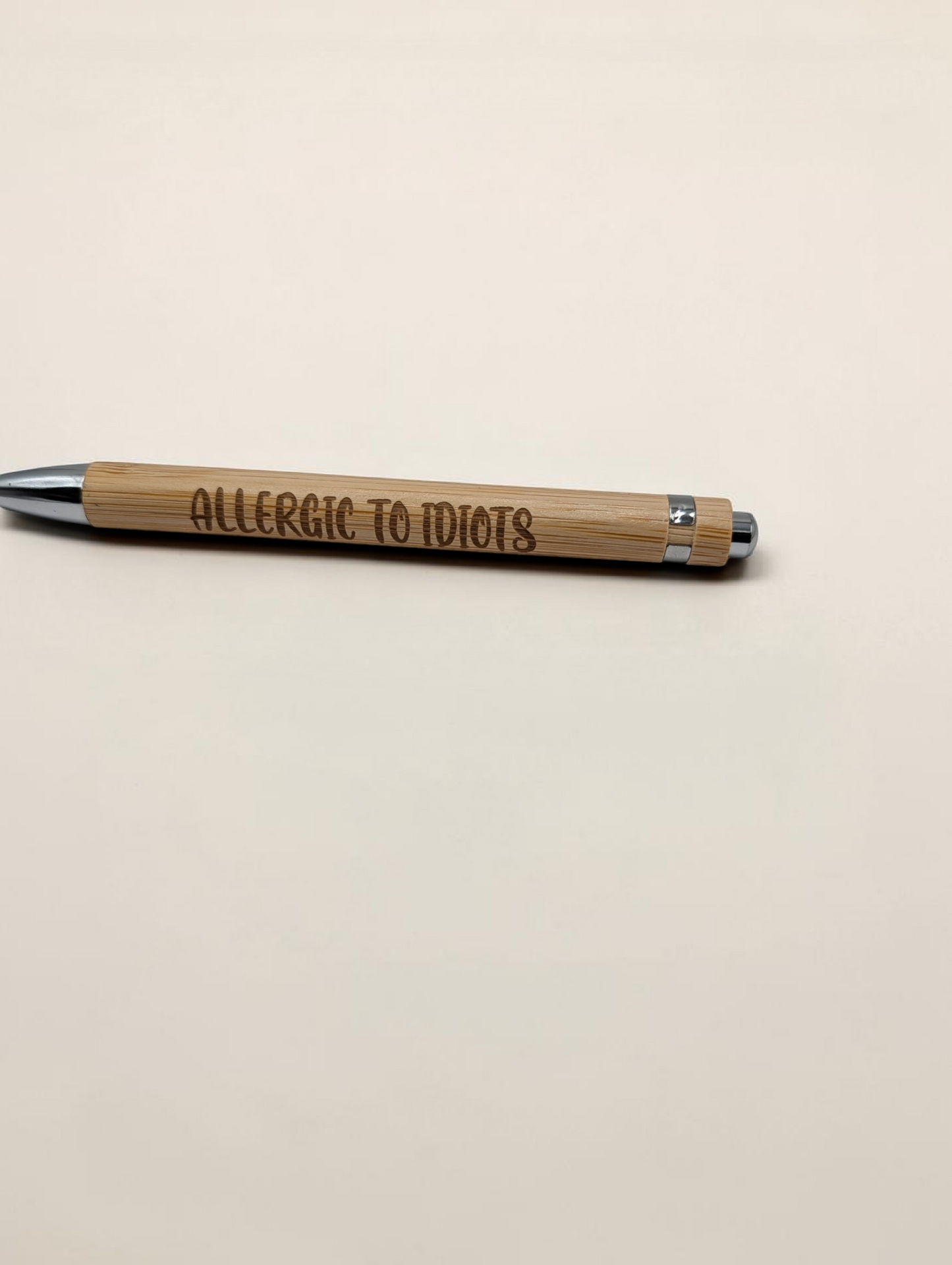 Funny Office Pens - Engraved Bamboo