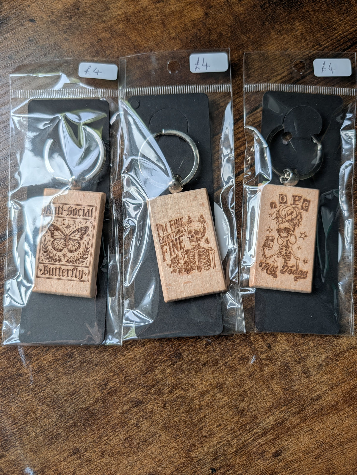 SALE - Wooden Keyring