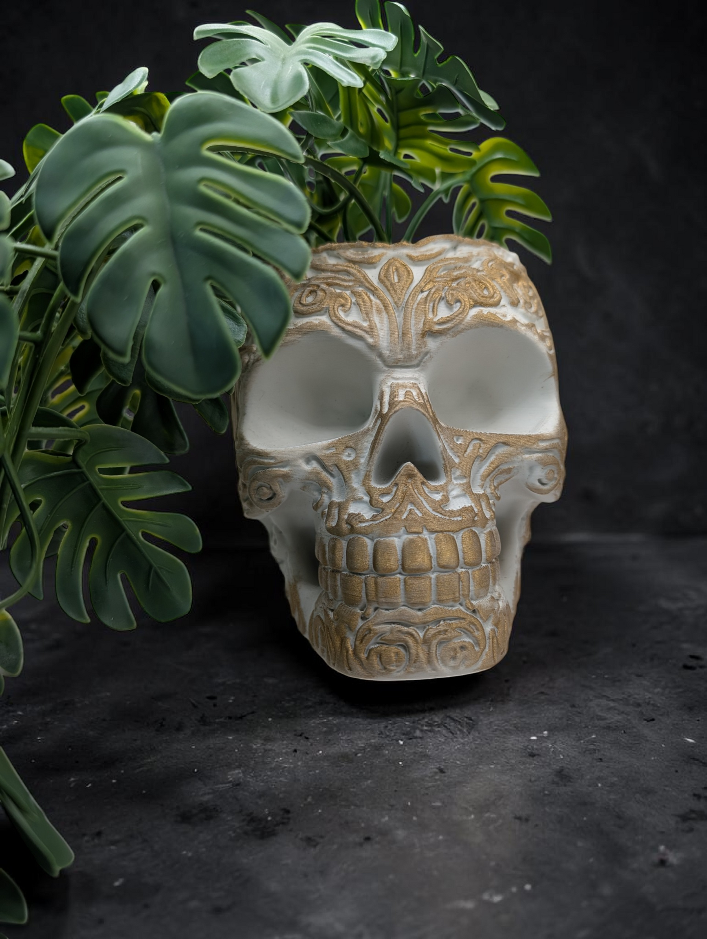 3D Printed Skull 9cm Pot