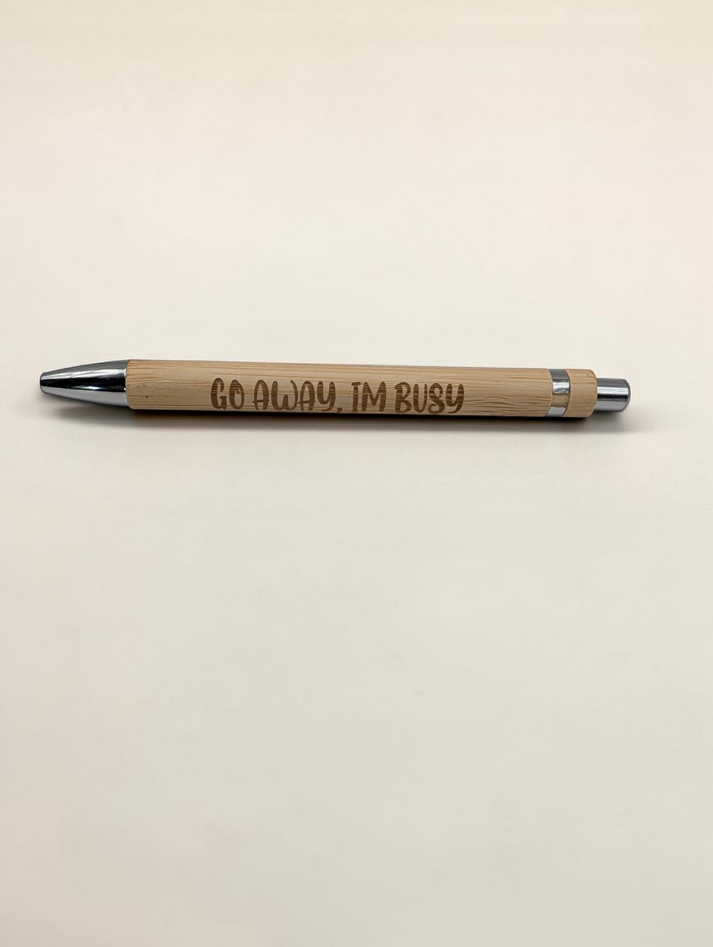 Funny Office Pens - Engraved Bamboo