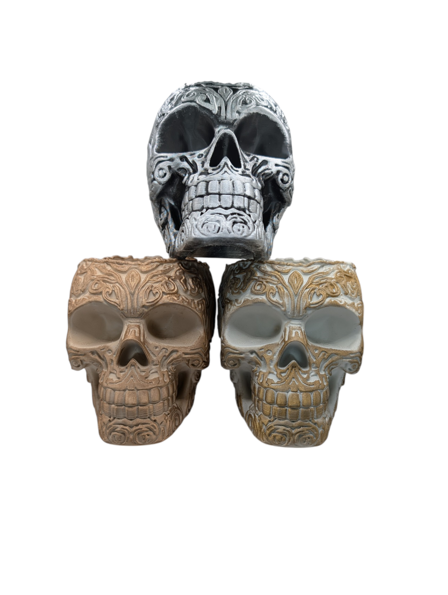 3D Printed Skull 9cm Pot