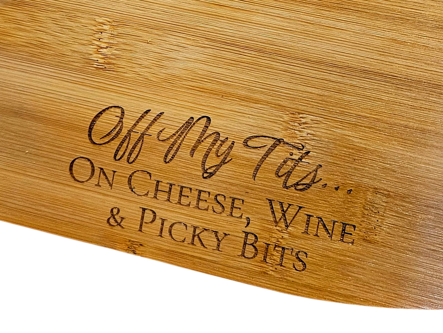 Personalised Acacia Wood Cutting Board (30×20 cm) – Custom Laser Engraved Kitchen Board with Juice Groove
