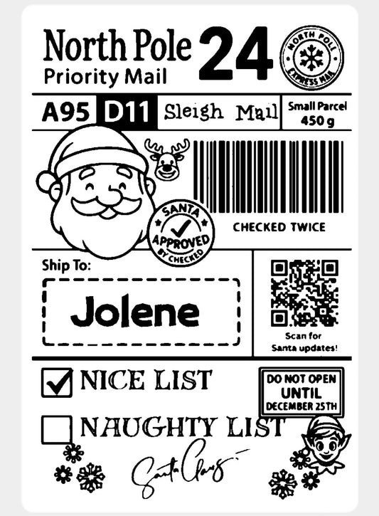 Personalised Christmas Labels