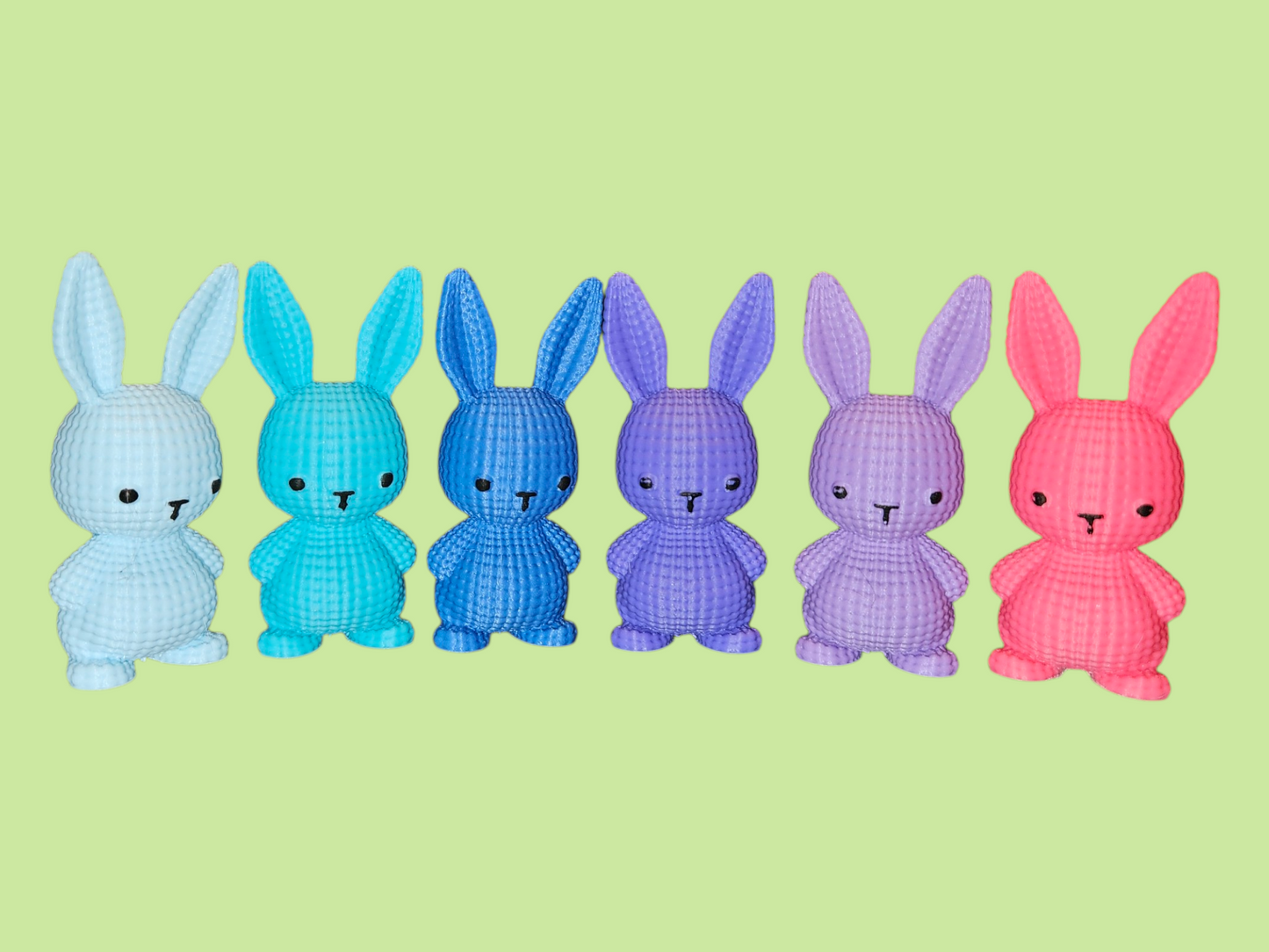 3D Printed Easter Bunny Rabbit  (Knit Effect)