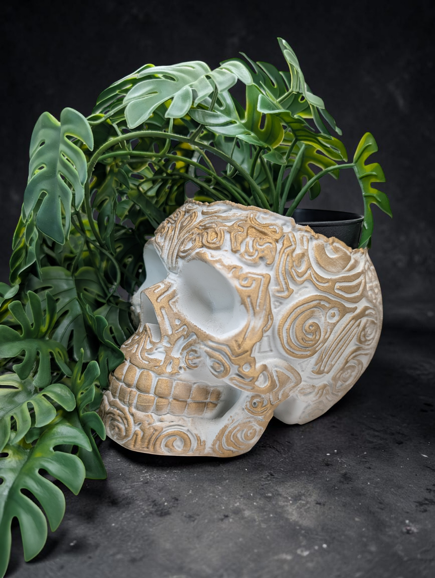 3D Printed Skull 9cm Pot
