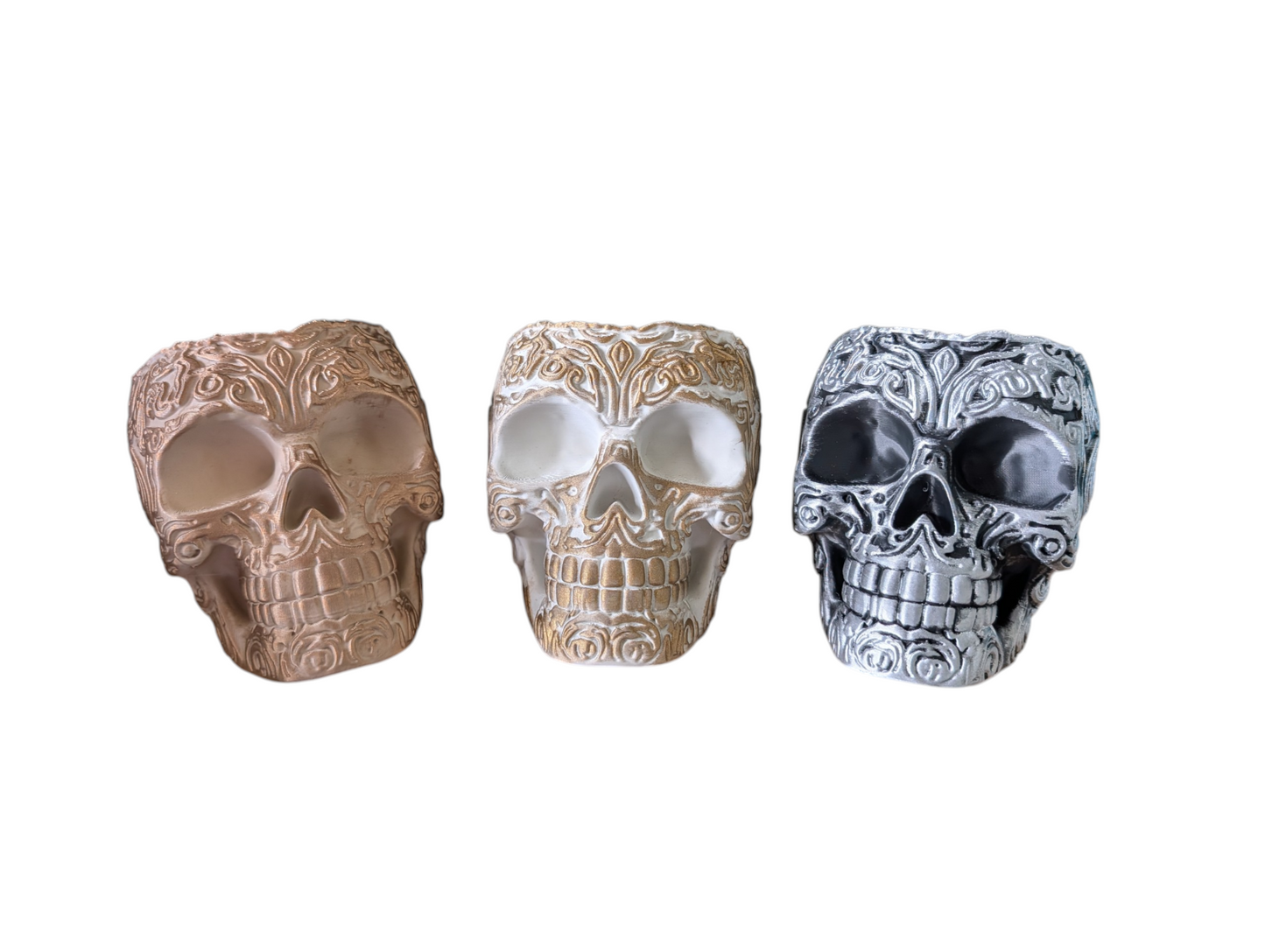 3D Printed Skull 9cm Pot