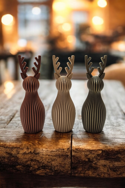 Reindeer Ornaments (set of 3)