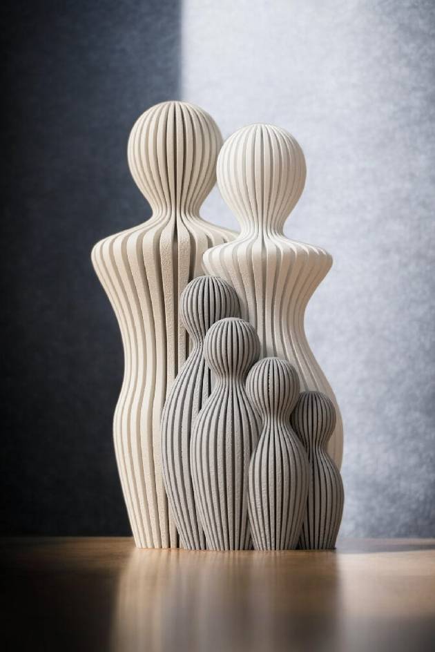 3D Printed Family Sculptures