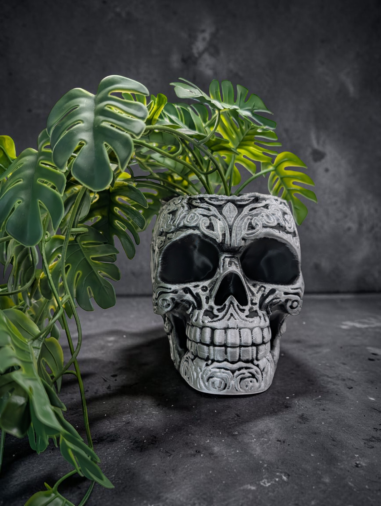 3D Printed Skull 9cm Pot