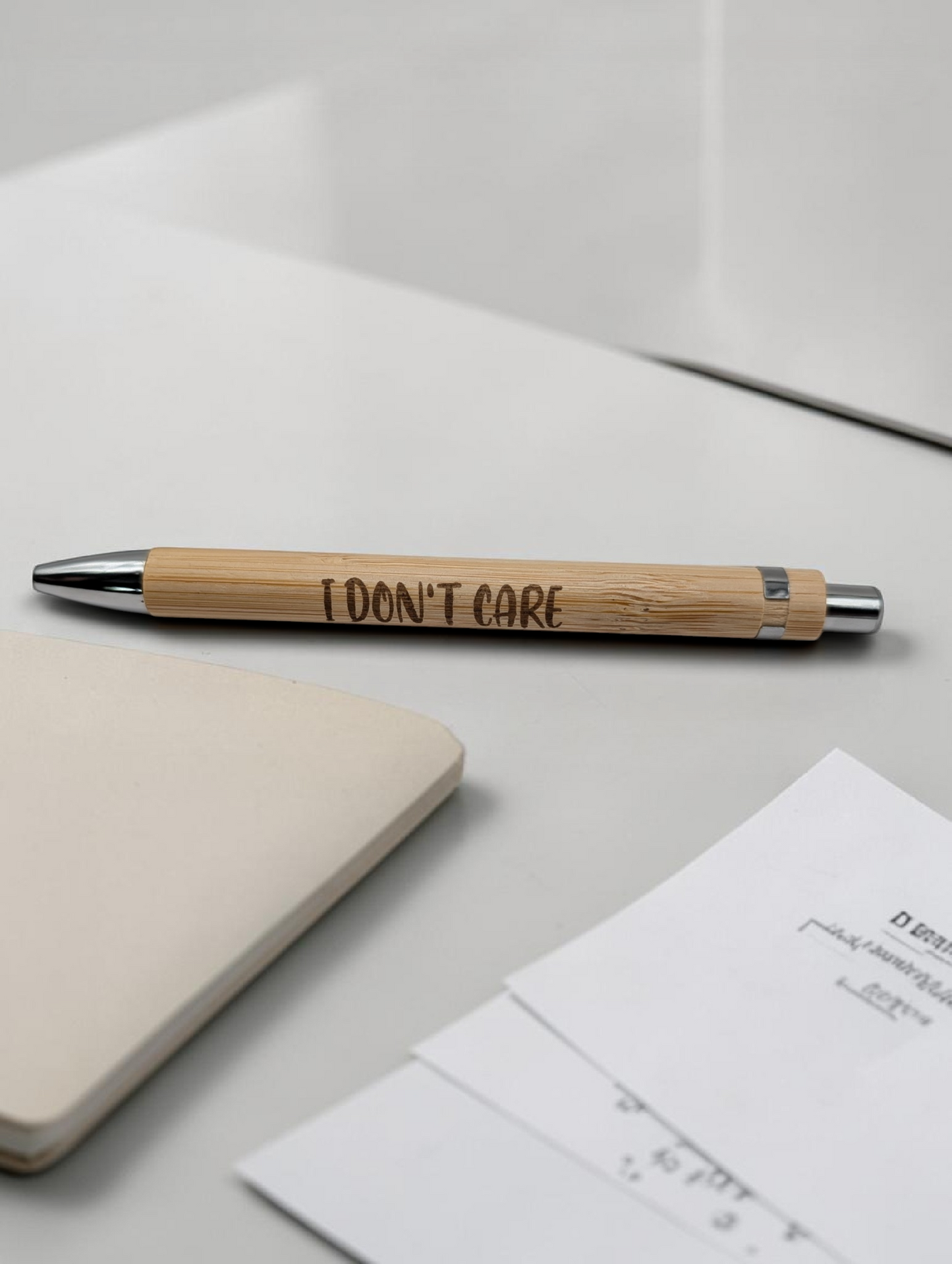Funny Office Pens - Engraved Bamboo