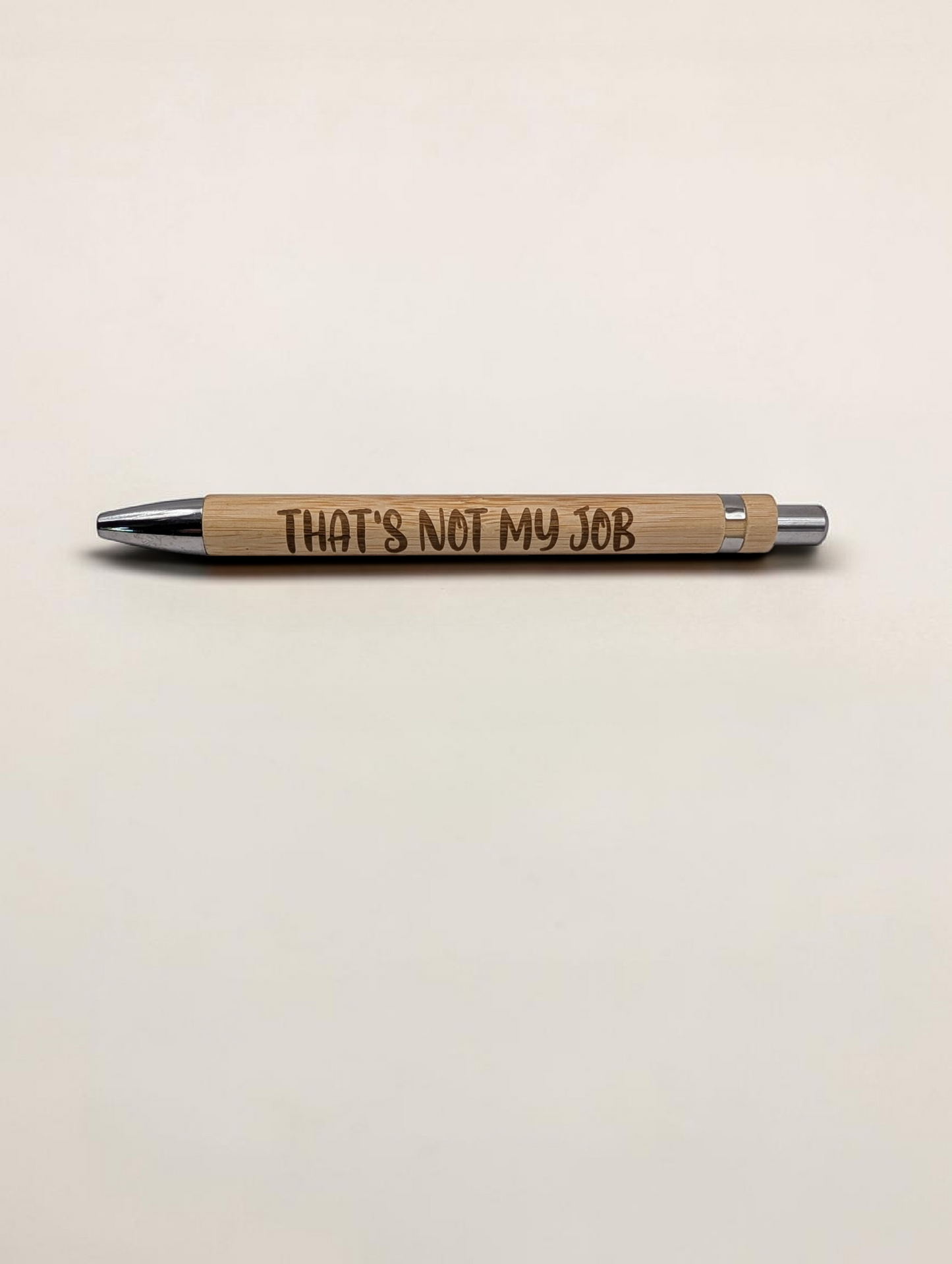 Funny Office Pens - Engraved Bamboo
