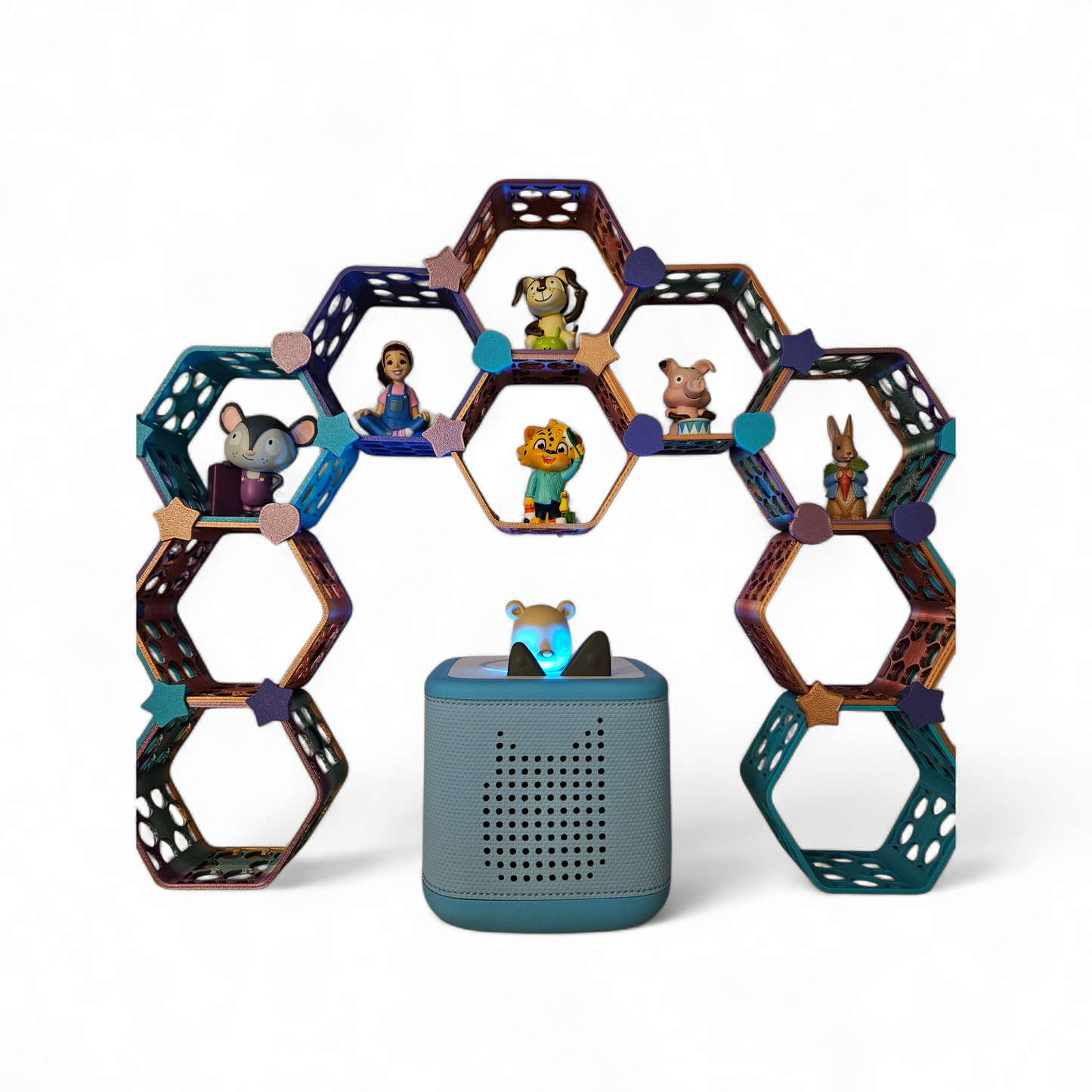 3D Printed Modular Display Shelf (suitable for 'Tonies')