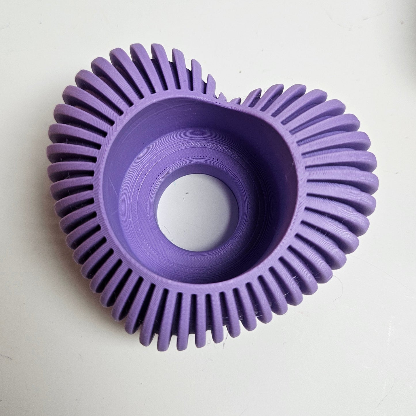 3D Printed Heart Tealight Holder with Battery Powered Candle