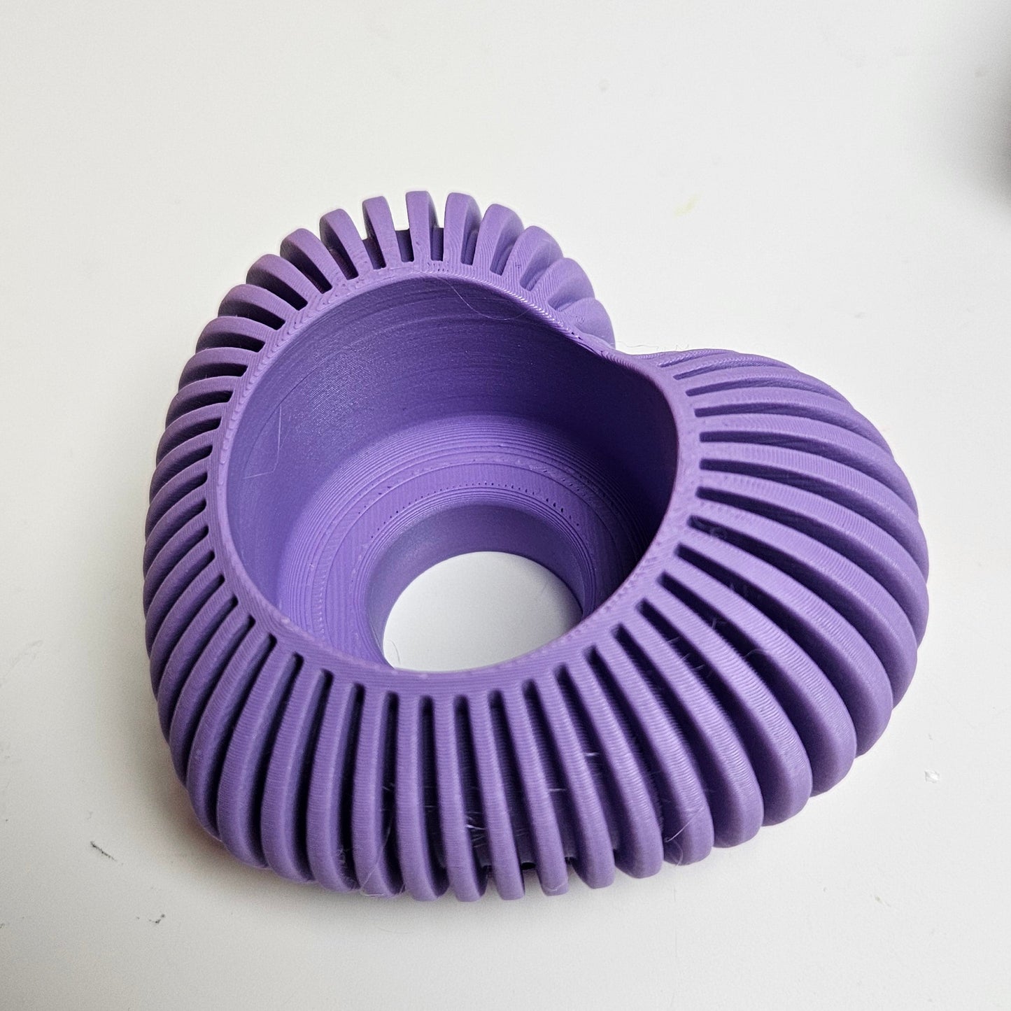 3D Printed Heart Tealight Holder with Battery Powered Candle