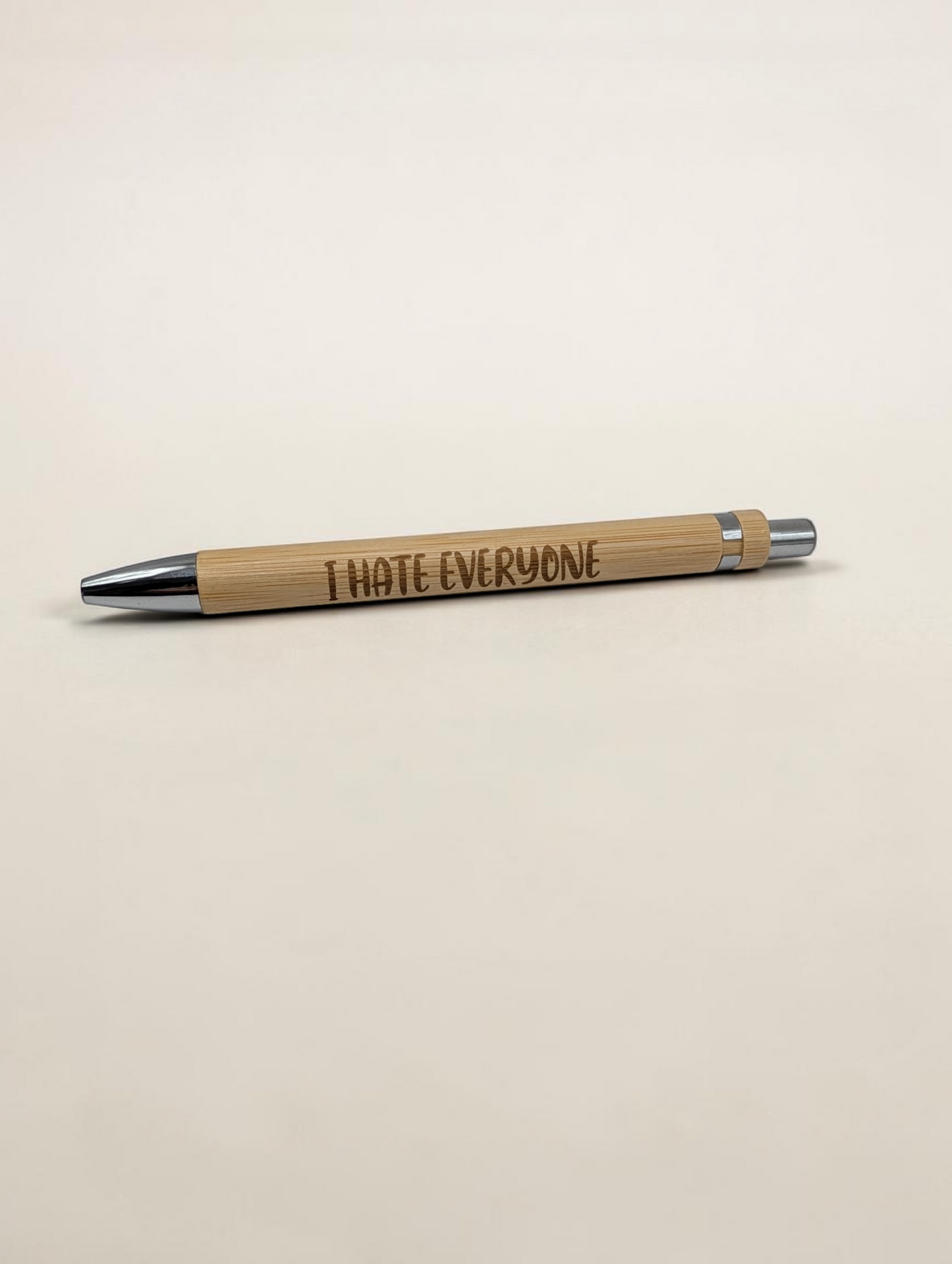 Funny Office Pens - Engraved Bamboo