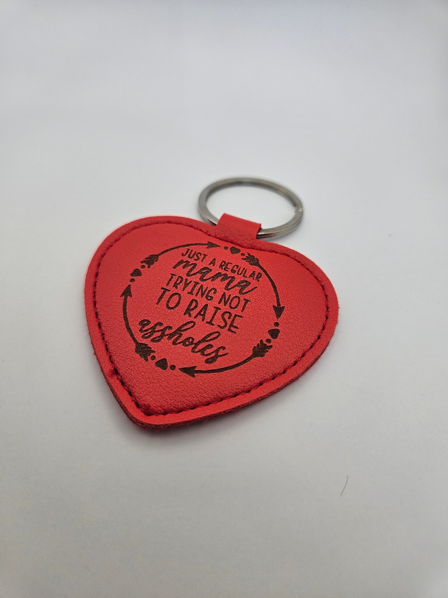 Sweary Keyring - Trying not to Raise Assholes