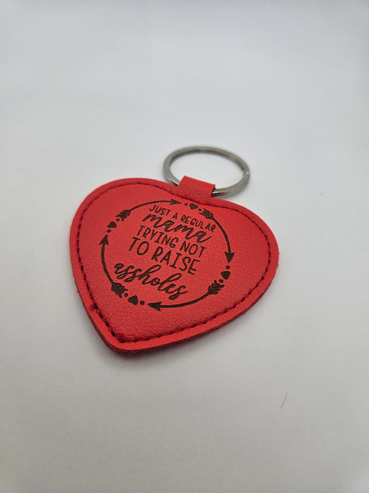 Sweary Keyring - Trying not to Raise Assholes