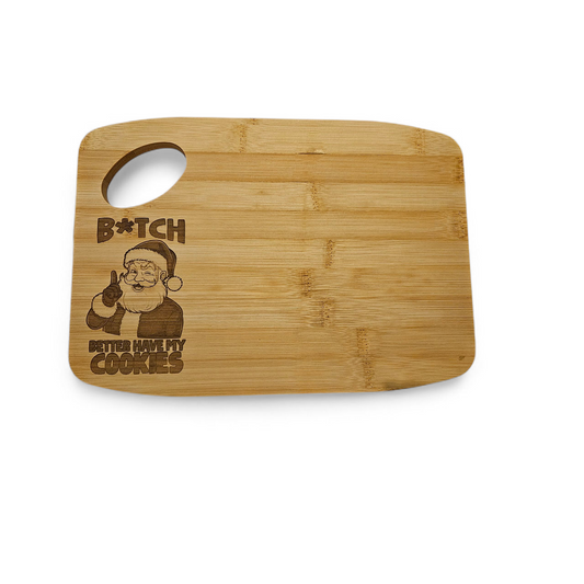 Santa Bamboo Cookie Board