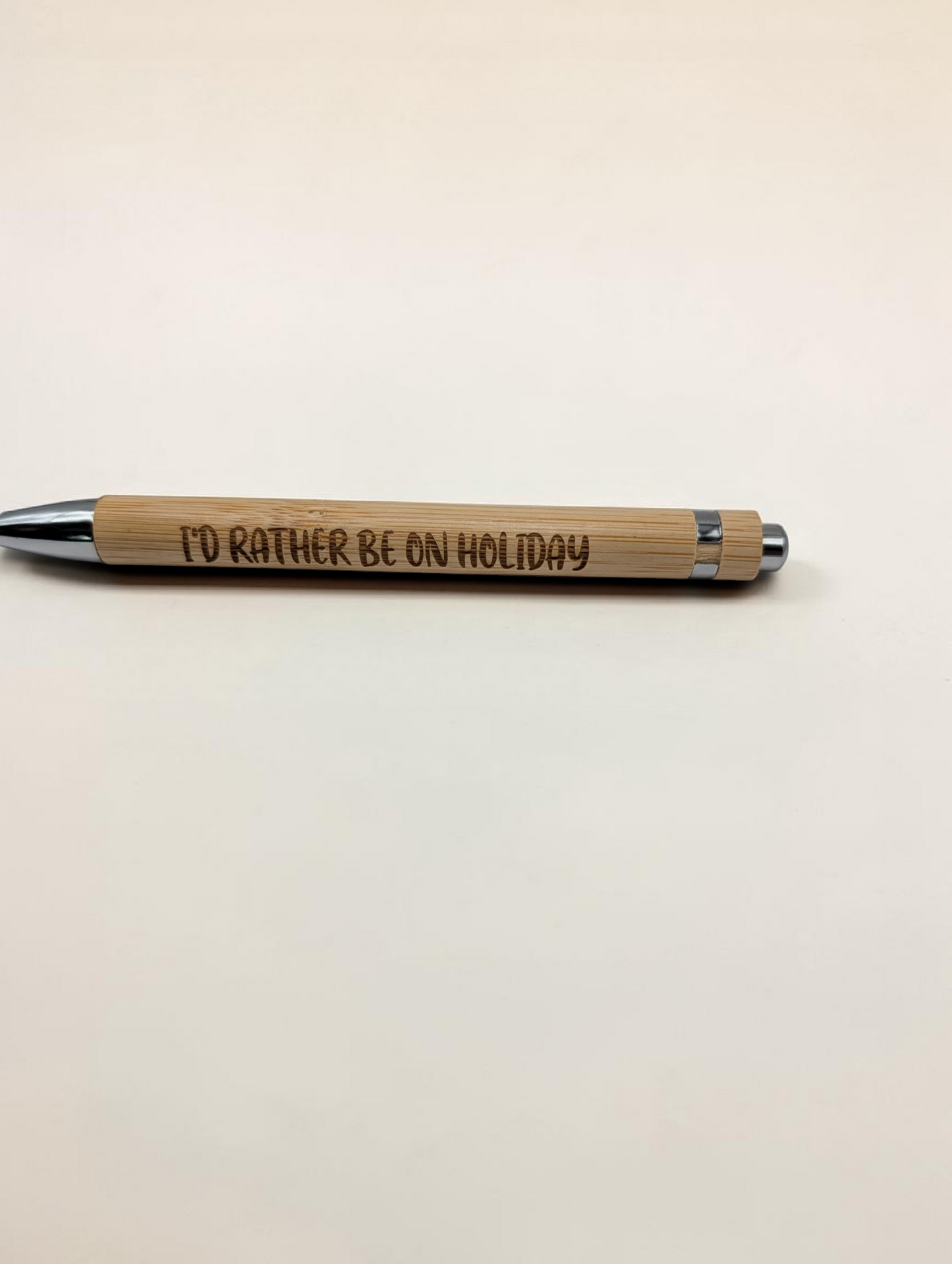 Funny Office Pens - Engraved Bamboo