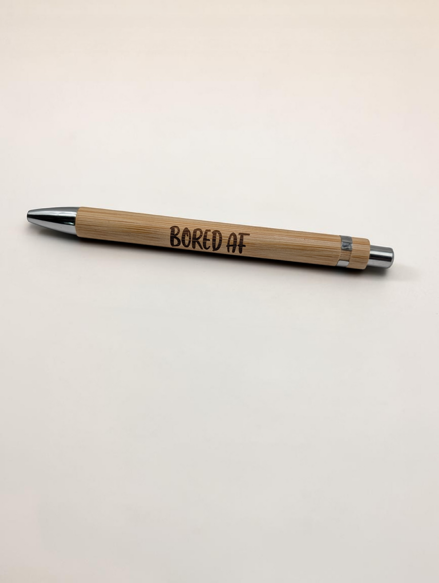 Funny Office Pens - Engraved Bamboo