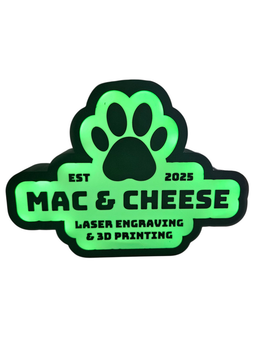 3D Printed Name or Logo Light Box